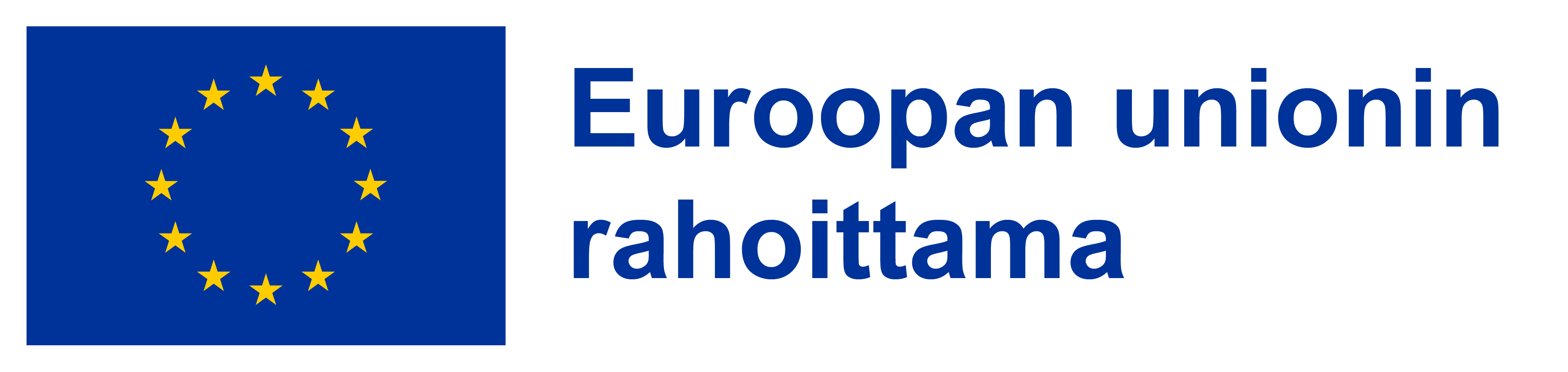 EU:n logo ja teksti: Euroopan unionin rahoittama.